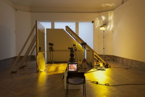 Marinella Senatore, Rosas: Movie Set, 2012. Installation view at Bozar, Bruxelles, BE.